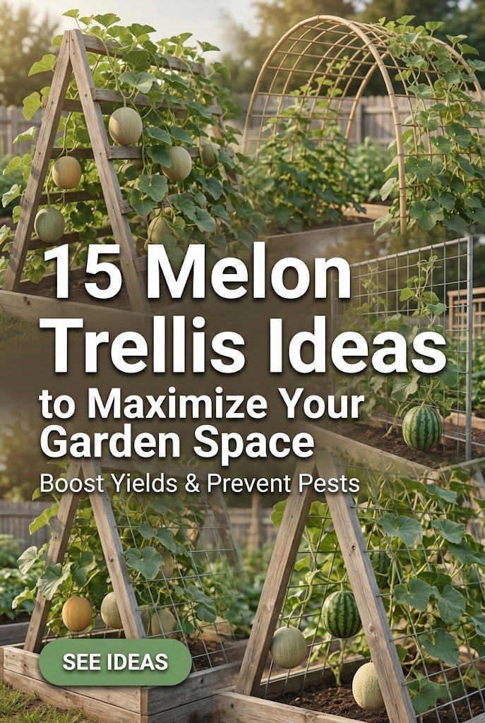 15 Easy Melon Trellis Ideas to Save Space