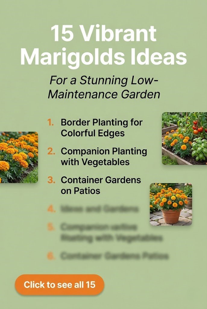 Tired of lackluster yards? Explore 15 easy marigolds ideas to add bold color, repel pests, and boost pollinators. Create a thriving, low-maintenance garden that blooms all season—get inspired now!