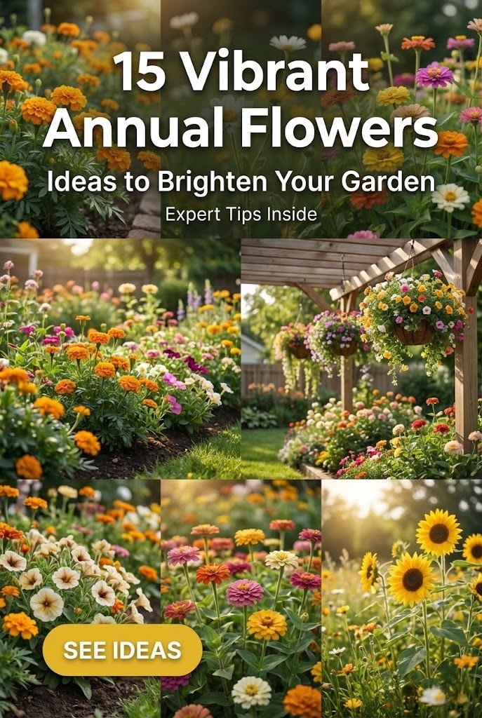 15 Vibrant Annual Flowers Ideas to Brighten Gardens