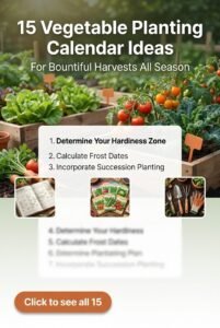 Ultimate Guide: 15 Vegetable Planting Calendar Essentials