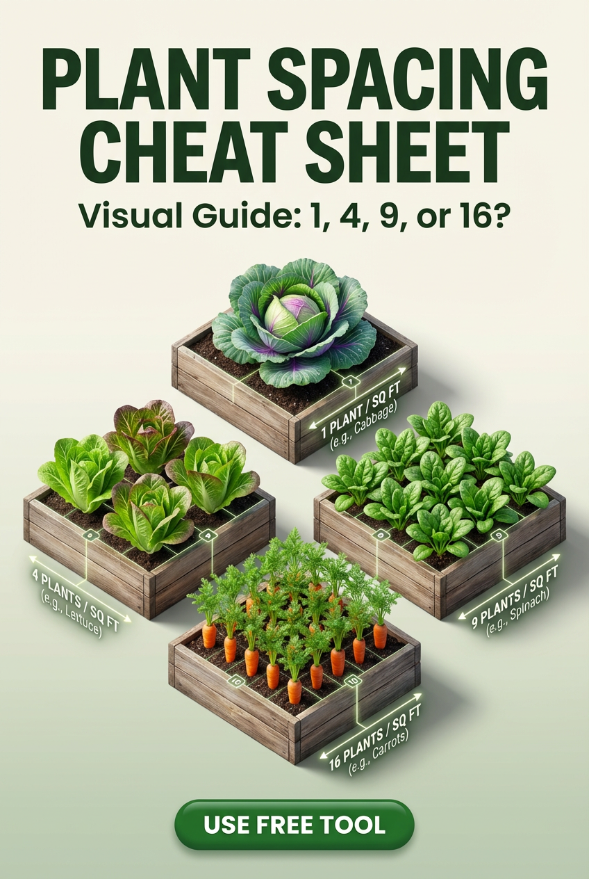 Square Foot Gardening Planner & Grid Calculator