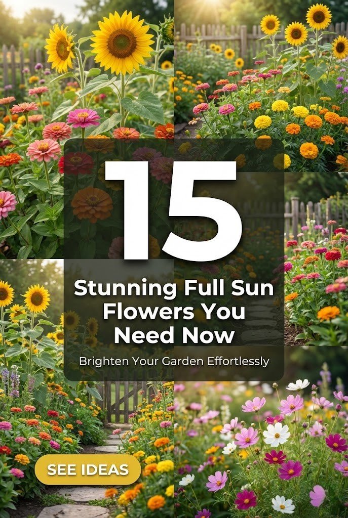 15 Vibrant Full Sun Flowers to Brighten Gardens
