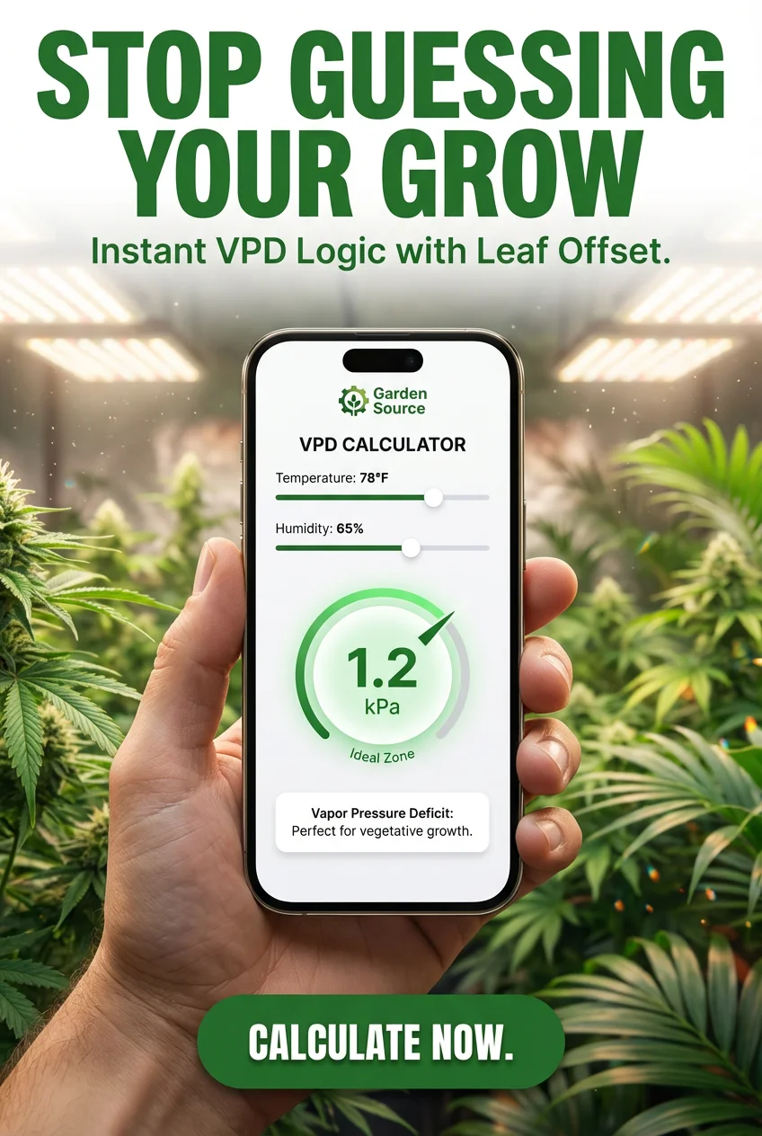Accurate VPD Calculator with Leaf Temperature Offset