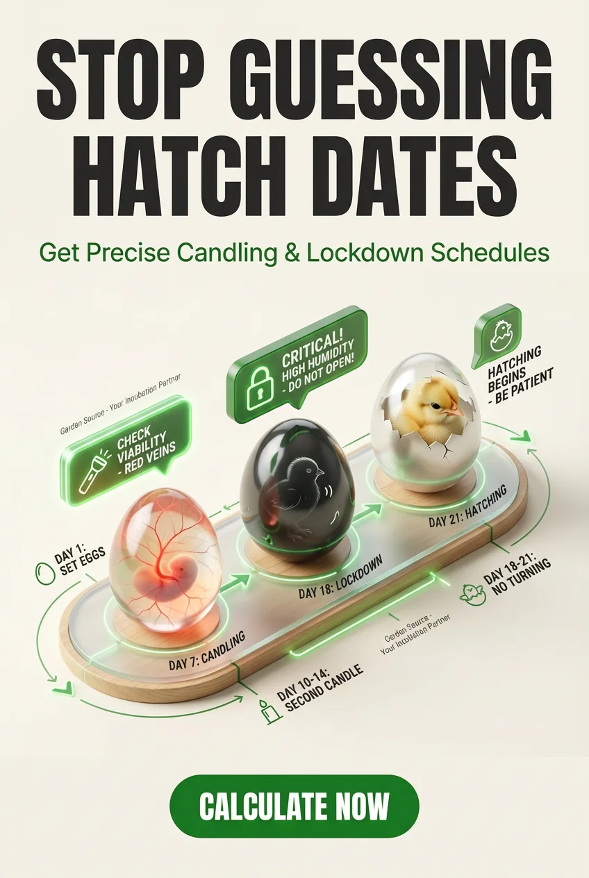 Accurate Egg Incubation Calculator & Lockdown Schedule