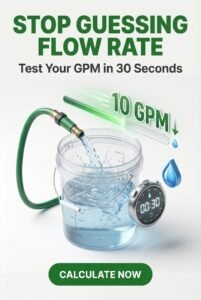 Calculate Water Hose Flow Rate Instantly - Stop Guessing