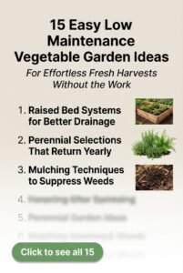 15 Clever Low Maintenance Vegetable Garden Hacks