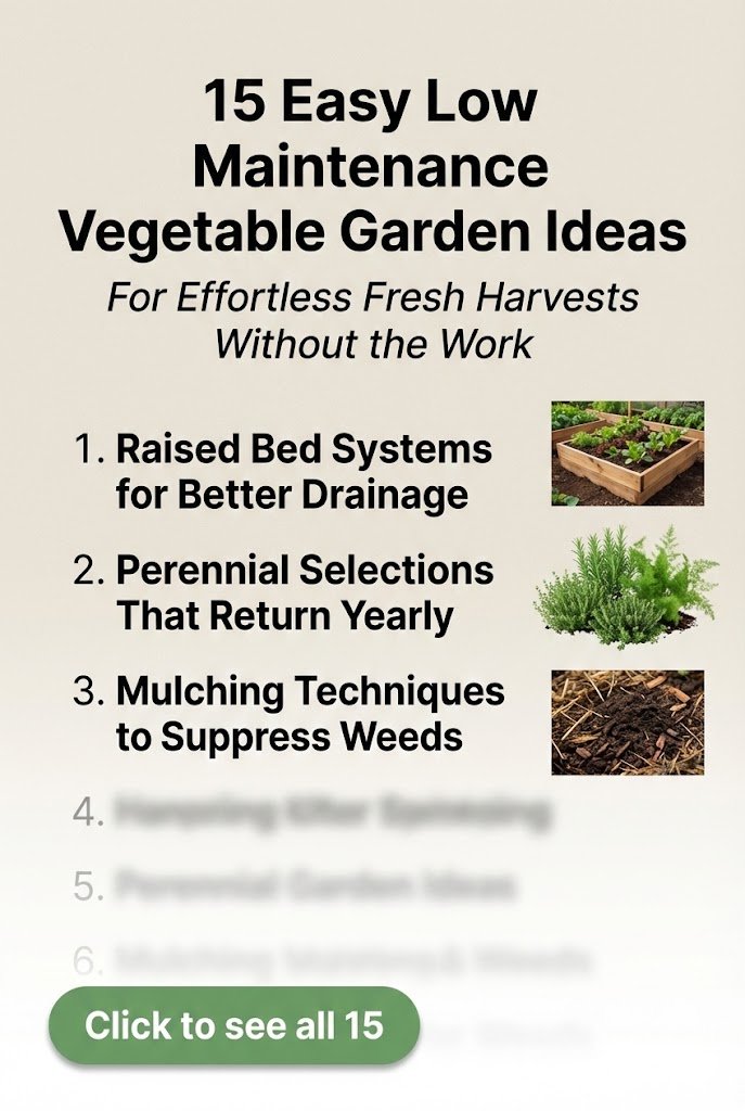 15 Clever Low Maintenance Vegetable Garden Hacks