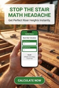 Deck Stair Calculator: Free Online Riser & Run Tool