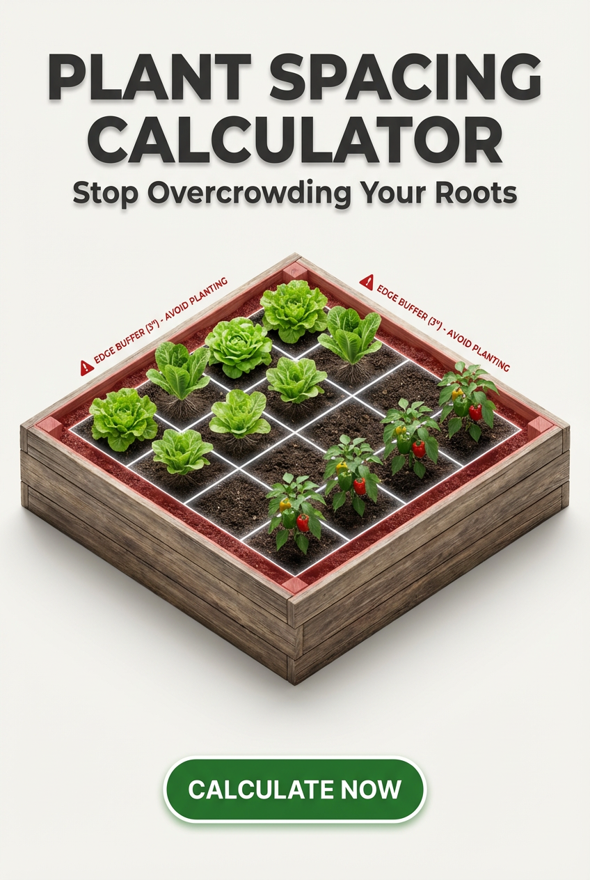 Accurate Plant Spacing Calculator (With Buffer)