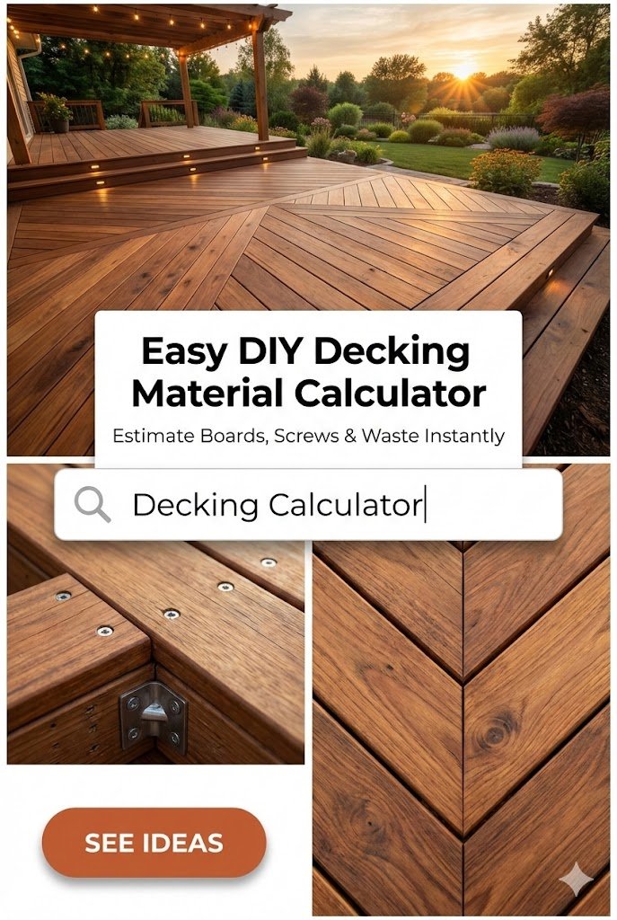 Decking Calculator: Estimate Boards & Screws