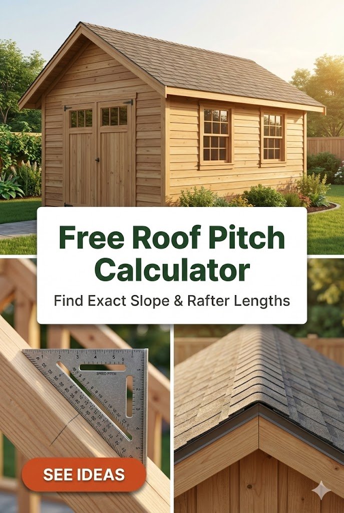 Roof Pitch Calculator: Slope, Angle & Rafters