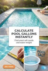 Pool Volume Calculator: Gallons, Salt & Weight