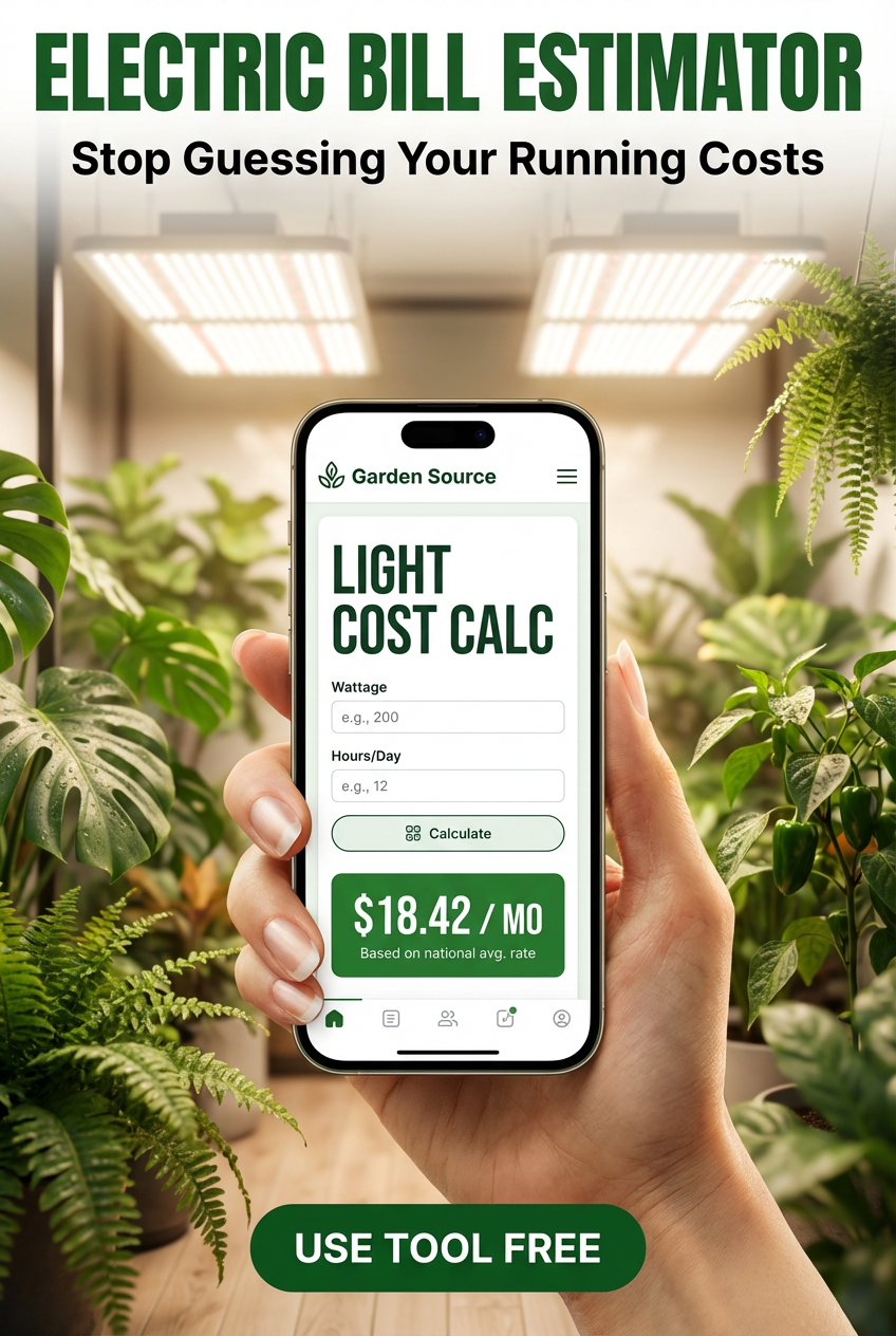 Accurate Grow Light Cost Calculator (2026)