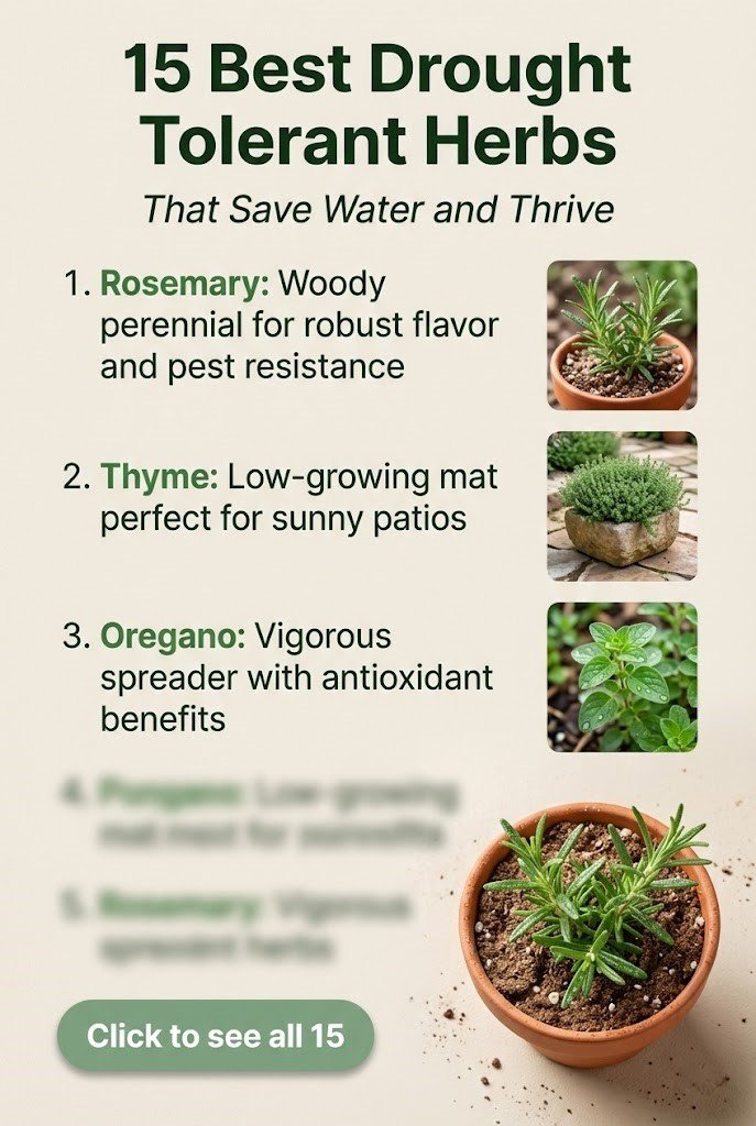 Unlock 15 Drought Tolerant Herbs That Survive Dry Spells