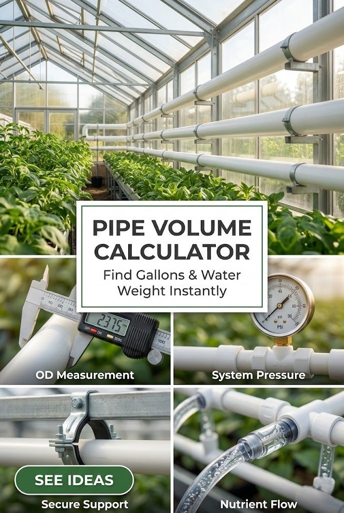 Pipe Volume Calculator: Free Gallons & Weight Tool