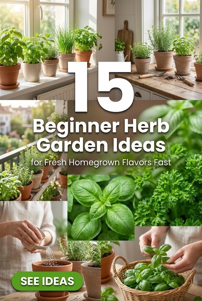15 Easy Herb Gardening for Beginners Ideas for Fresh Flavors