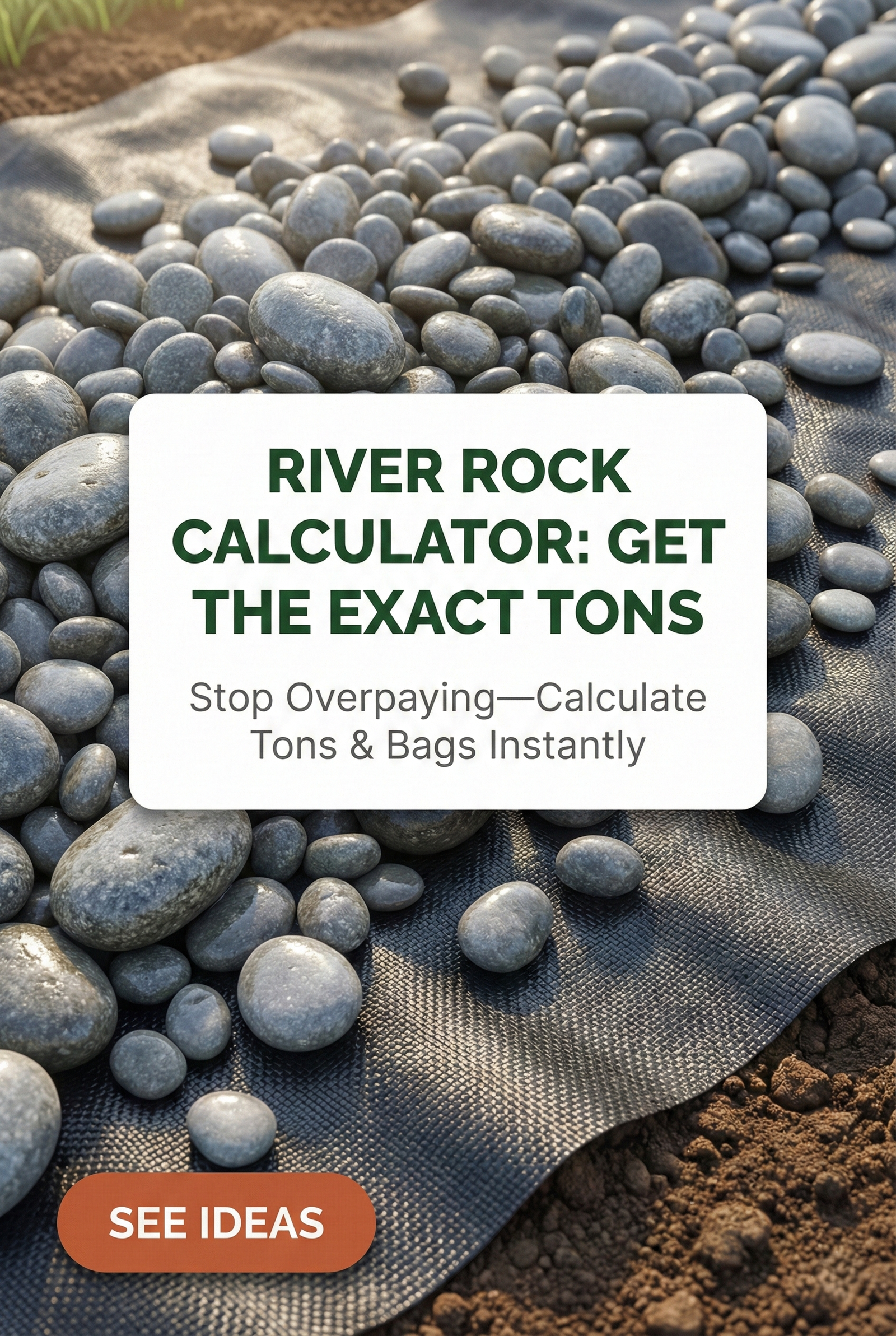 River Rock Calculator: Free Tons & Bags Estimate