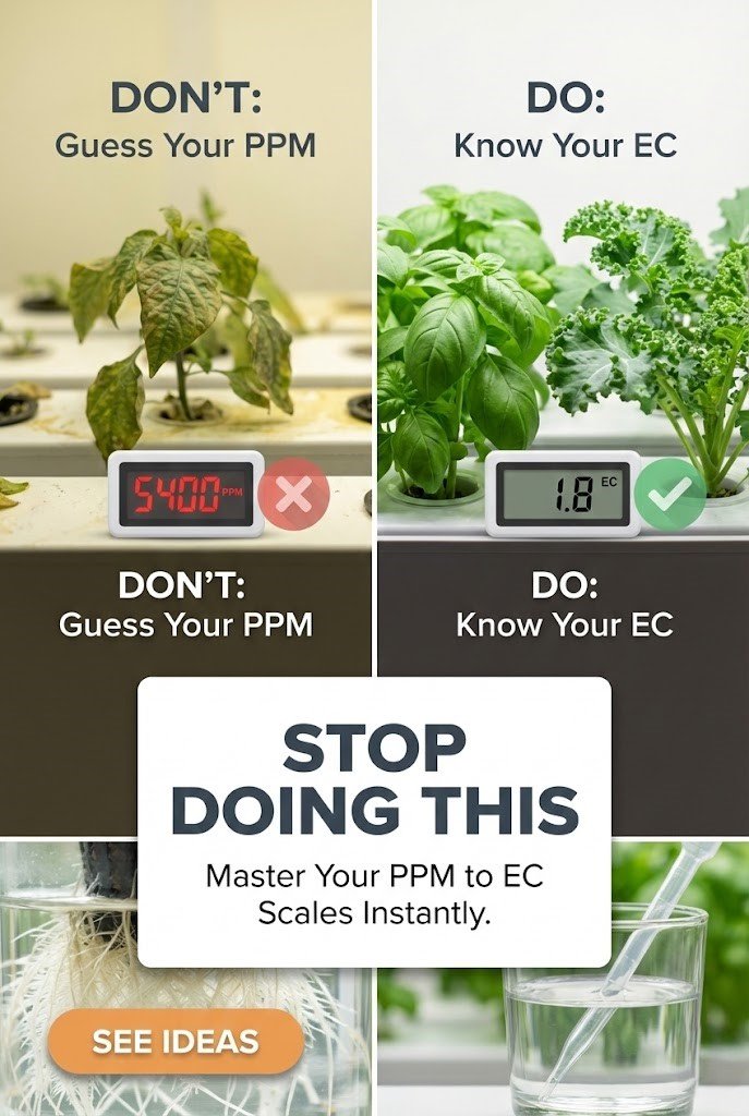 PPM to EC Converter: Free Hydroponic Nutrient Calculator