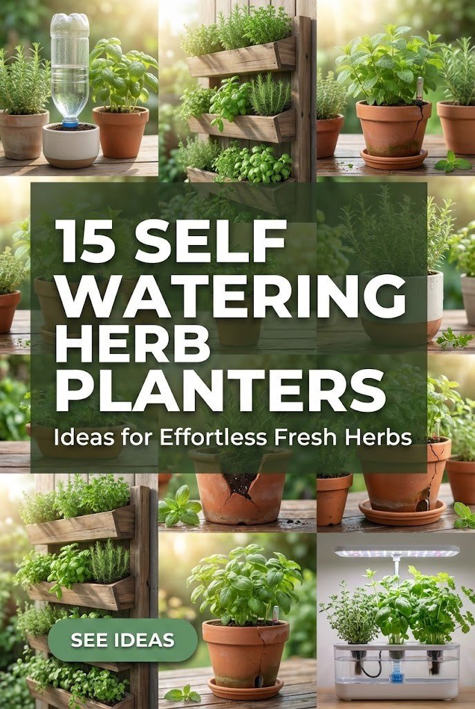 15 Innovative Self Watering Herb Planters for Easy Growth