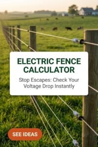 Electric Fence Calculator: Free Voltage Drop Tool