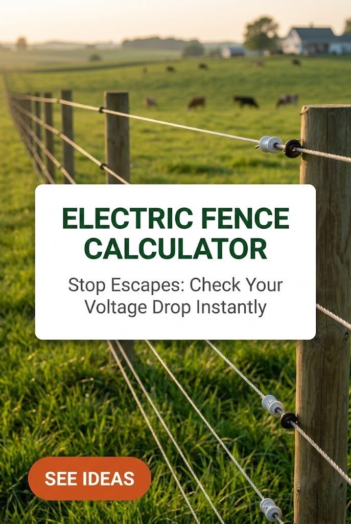 Electric Fence Calculator: Free Voltage Drop Tool