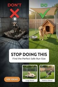 Dog Kennel Size Calculator: Free Run Dimensions