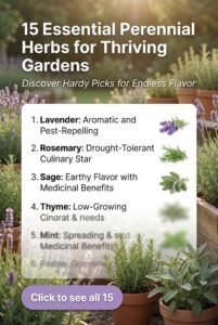 15 Essential Perennial Herbs List for Easy Gardening