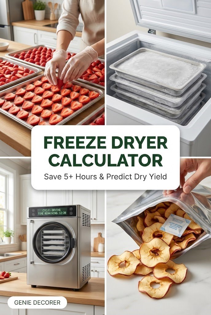 Freeze Dryer Calculator: Free Batch Time Estimator